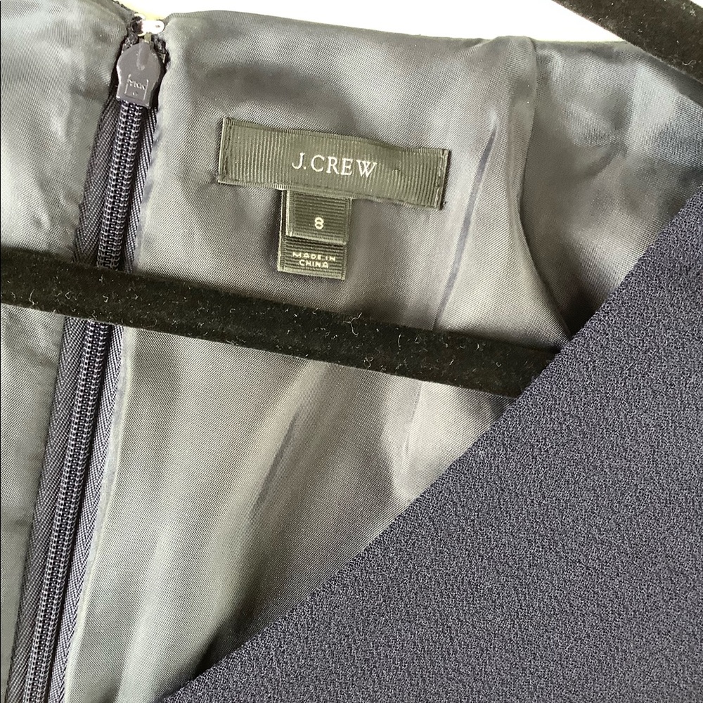 J. Crew V-Neck Navy Mini Dress